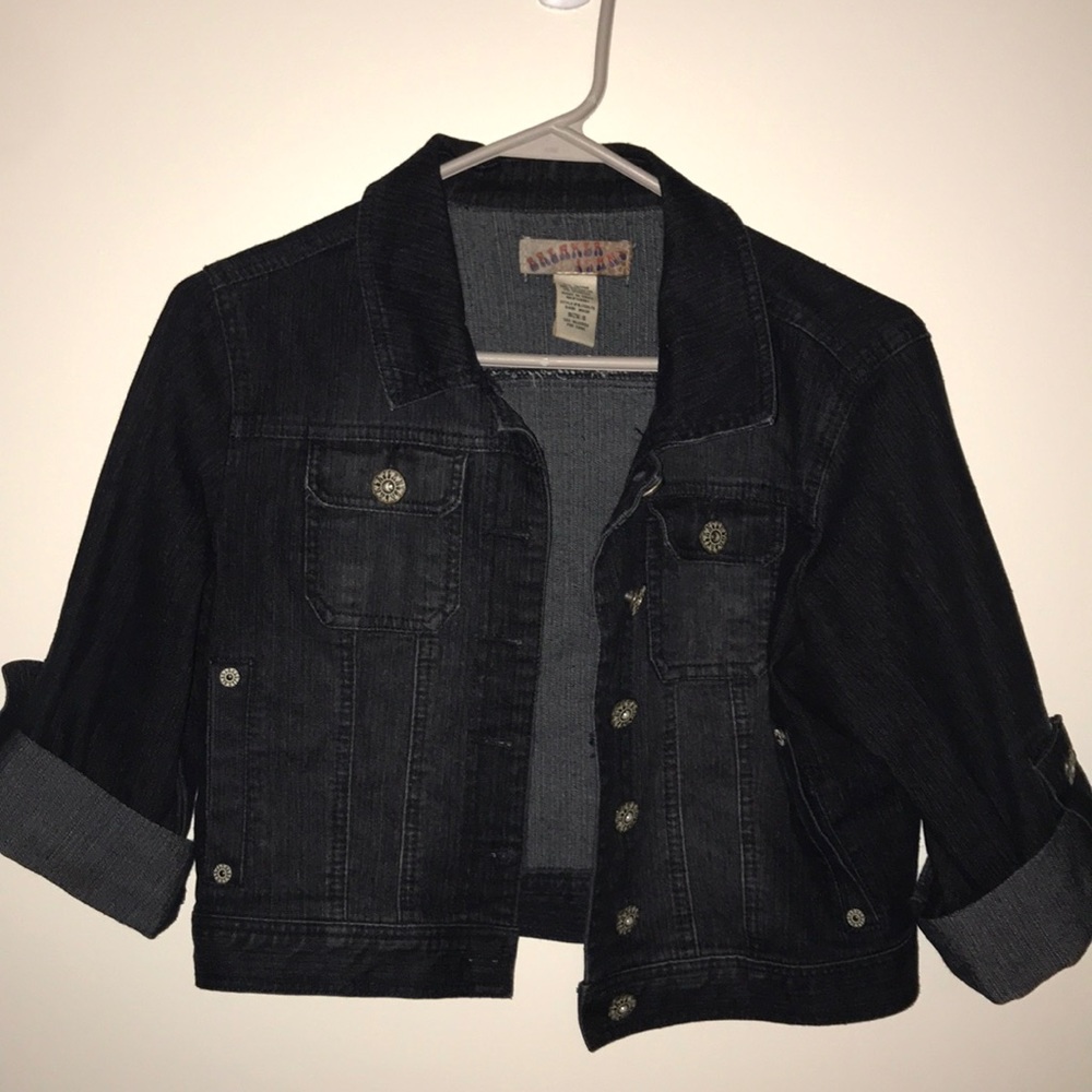 Cropped jean jacket